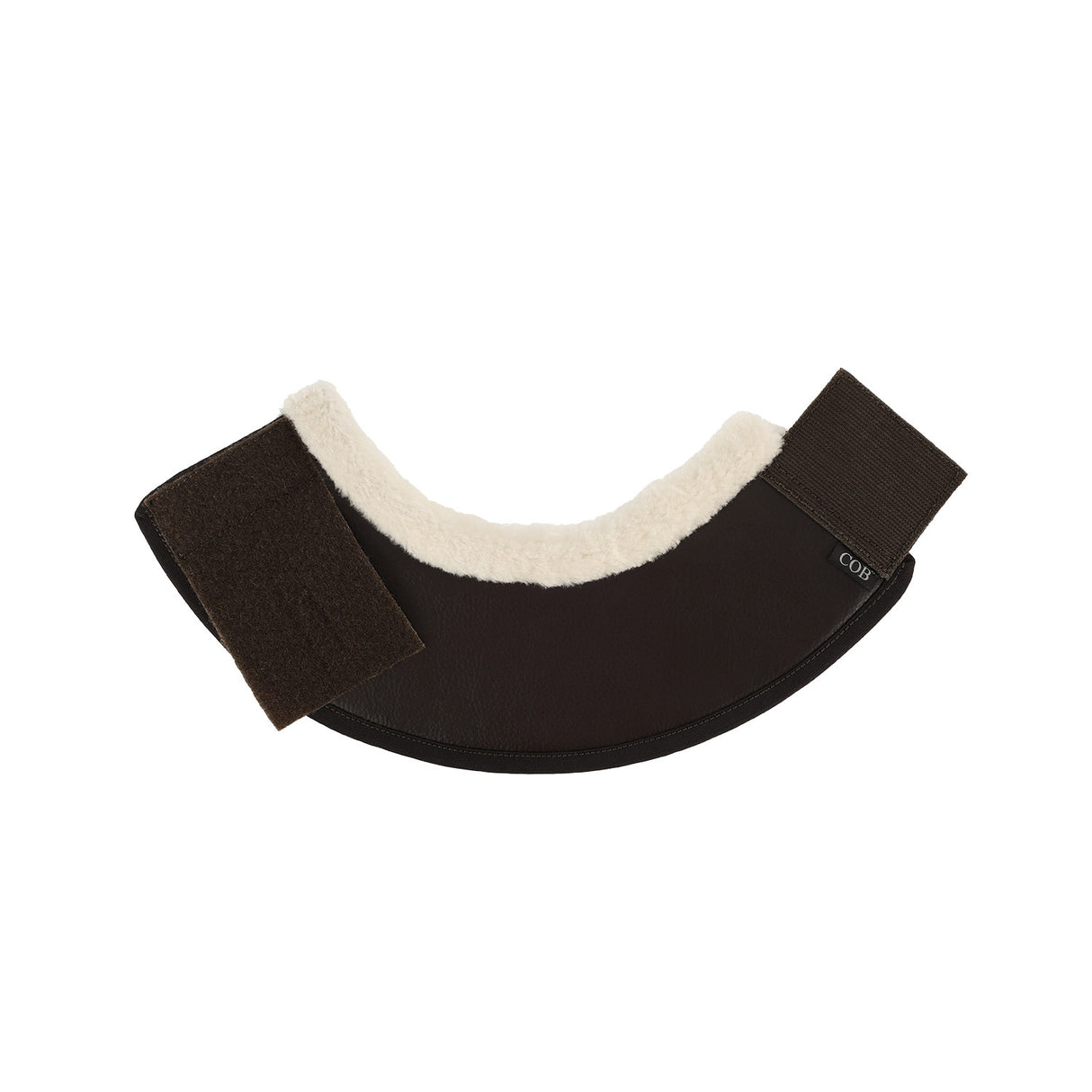 Eco-leather bell boots faux sheepskin & hook-and-loop closure