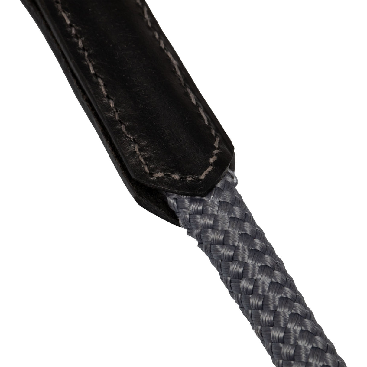 Acavallo Draw Reins Tubular Nylon #colour_black