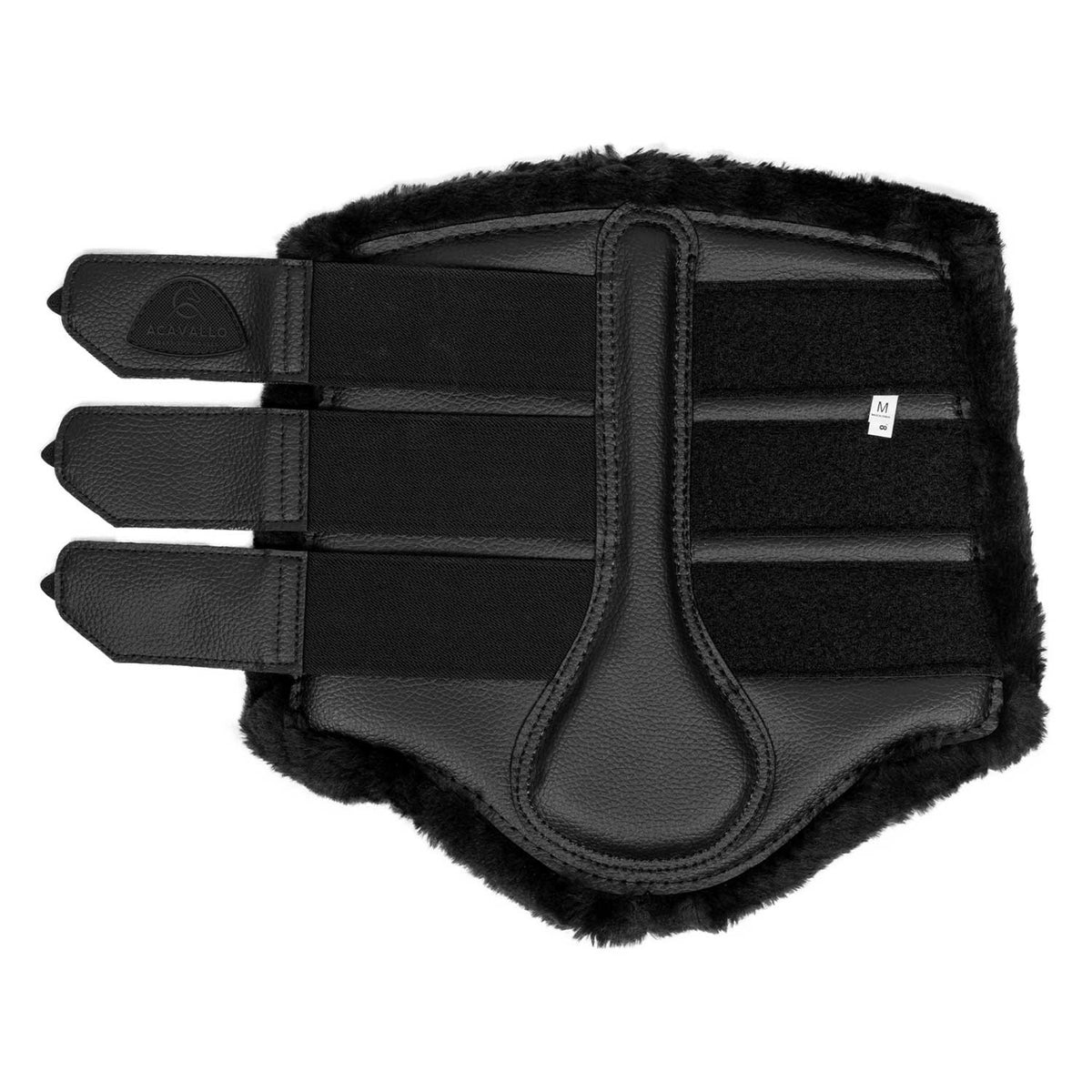 Hind brushing boots faux leather & faux sheepskin