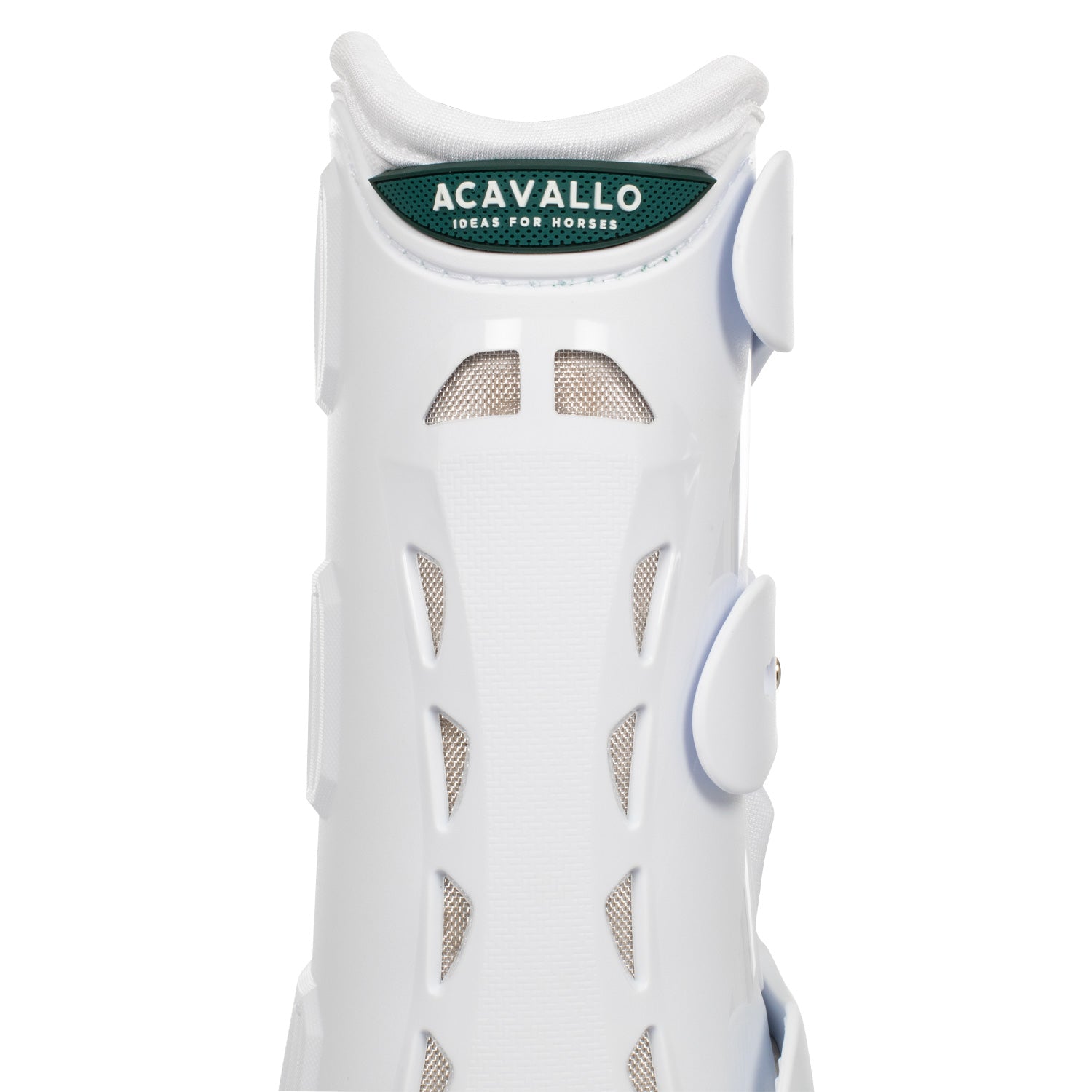 Acavallo Anatomical Front Dressage Boots #colour_white