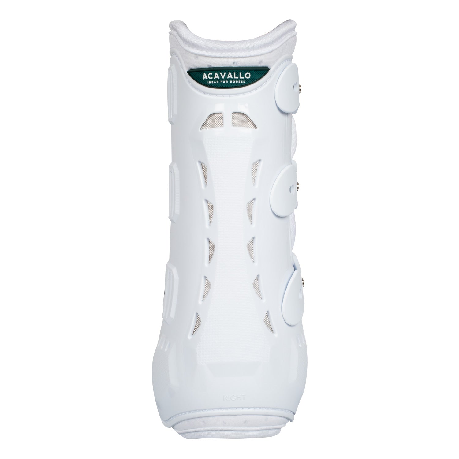 Acavallo Anatomical Hind Dressage Boots #colour_white