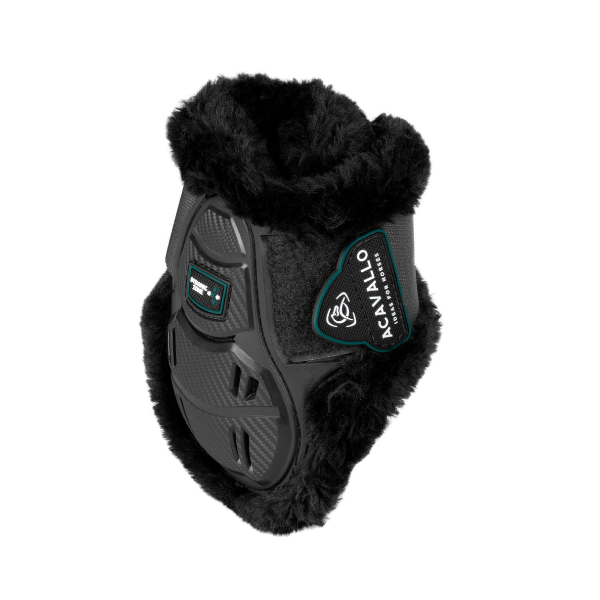 Skeleton Dynamic Zone fetlock boots with synthetic sheepskin