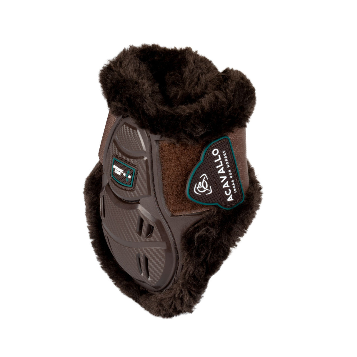 Skeleton Dynamic Zone fetlock boots with synthetic sheepskin