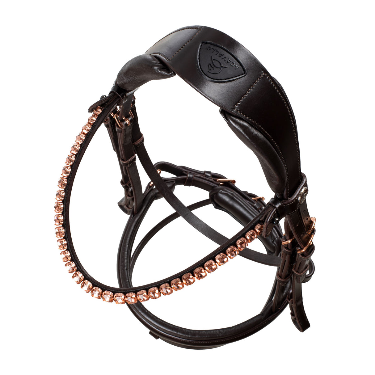 Acavallo Ninfea Bridle Calfskin #colour_brown