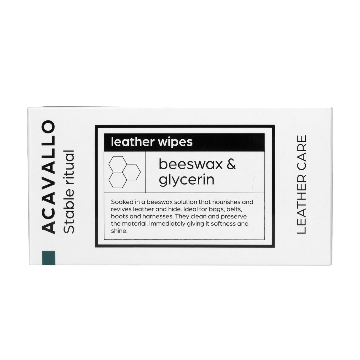 Beeswax leather wipes 40 pcs.