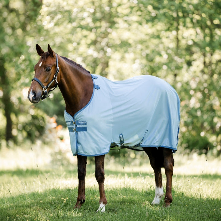 Horseware Ireland Amigo Bug Rug Fly Sheet #colour_heather-blue-blue-silver