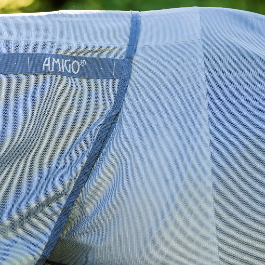 Horseware Ireland Amigo Integrated Fly Sheet #colour_heather-blue-blue-silver