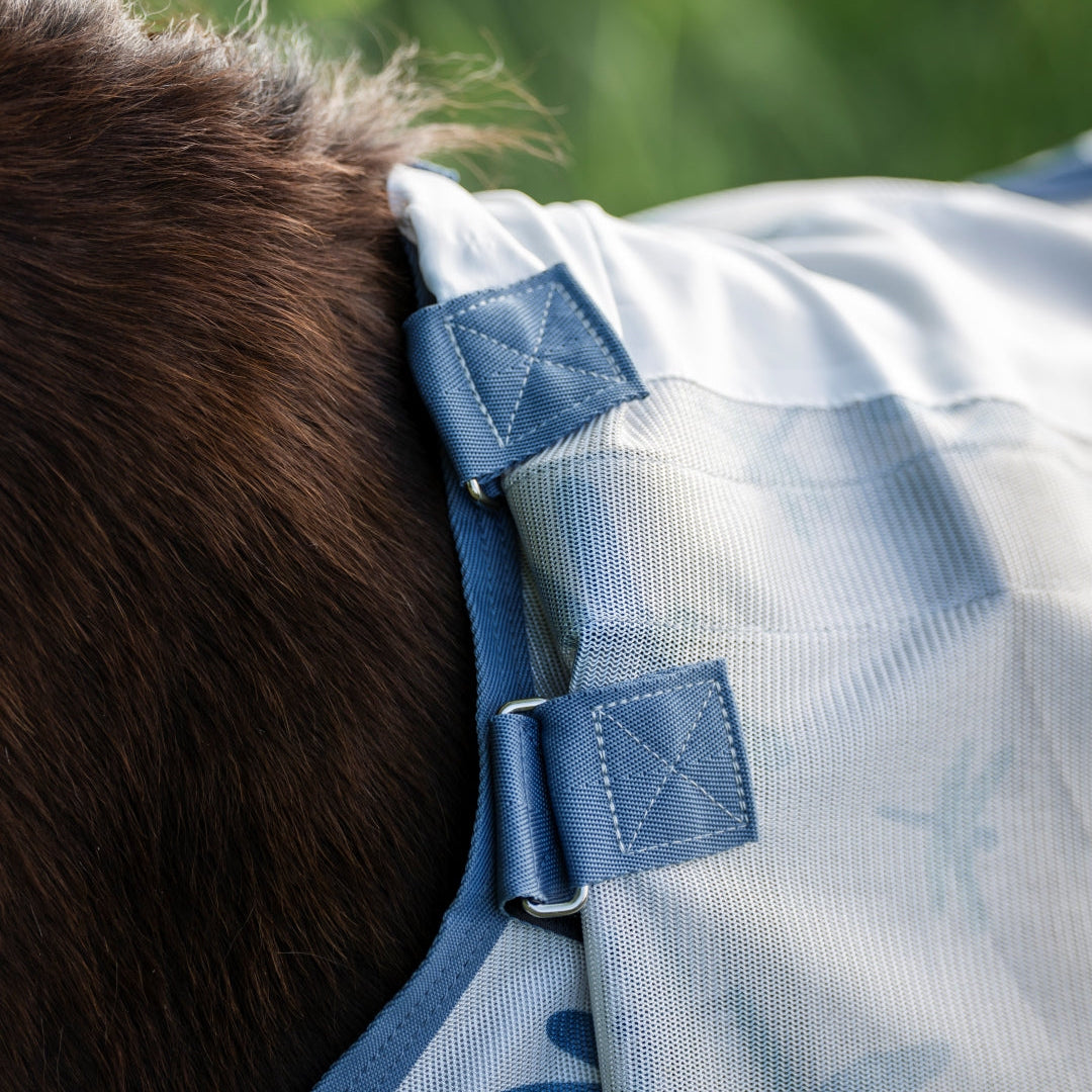 Horseware Ireland Amigo Petite Bug Rug #colour_dragonfly-print-silver-blue-sage