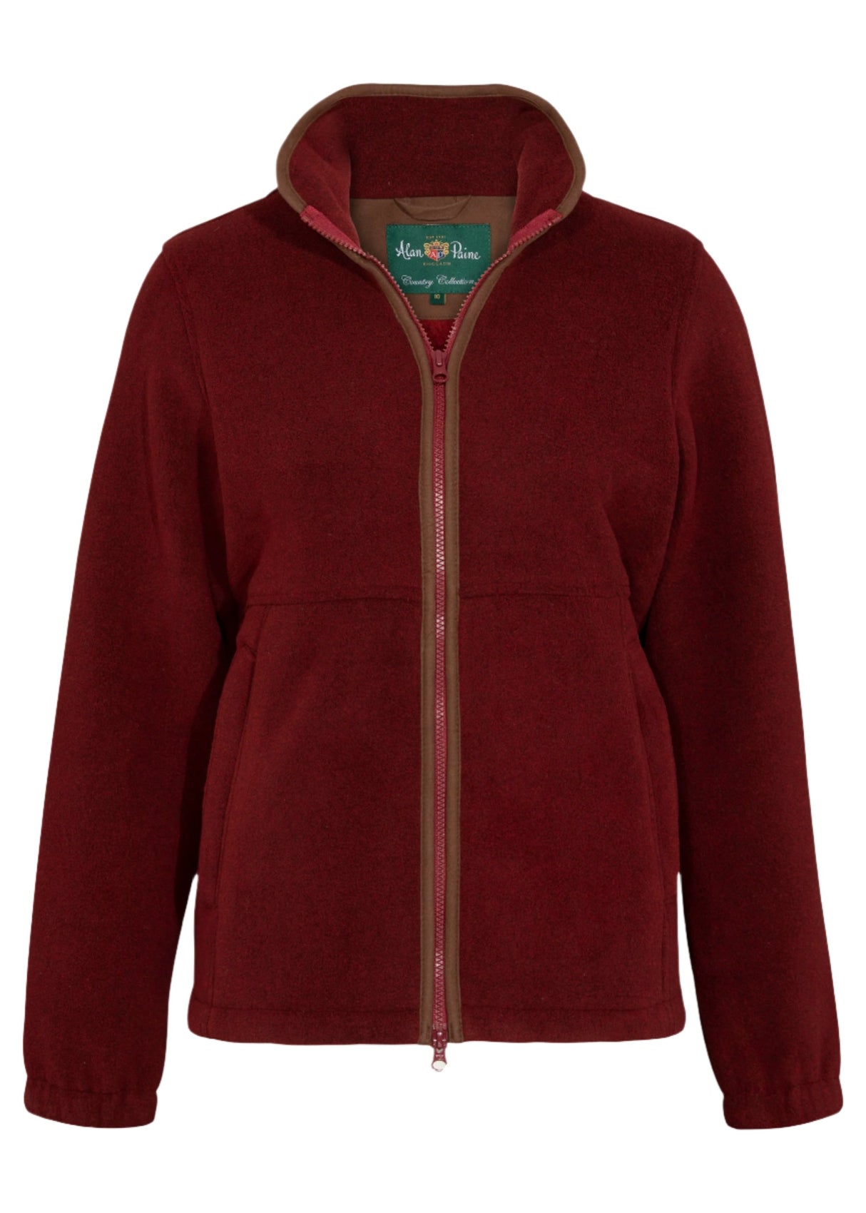 Alan Paine Aylsham Ladies Fleece Jacket #colour_bloodstone