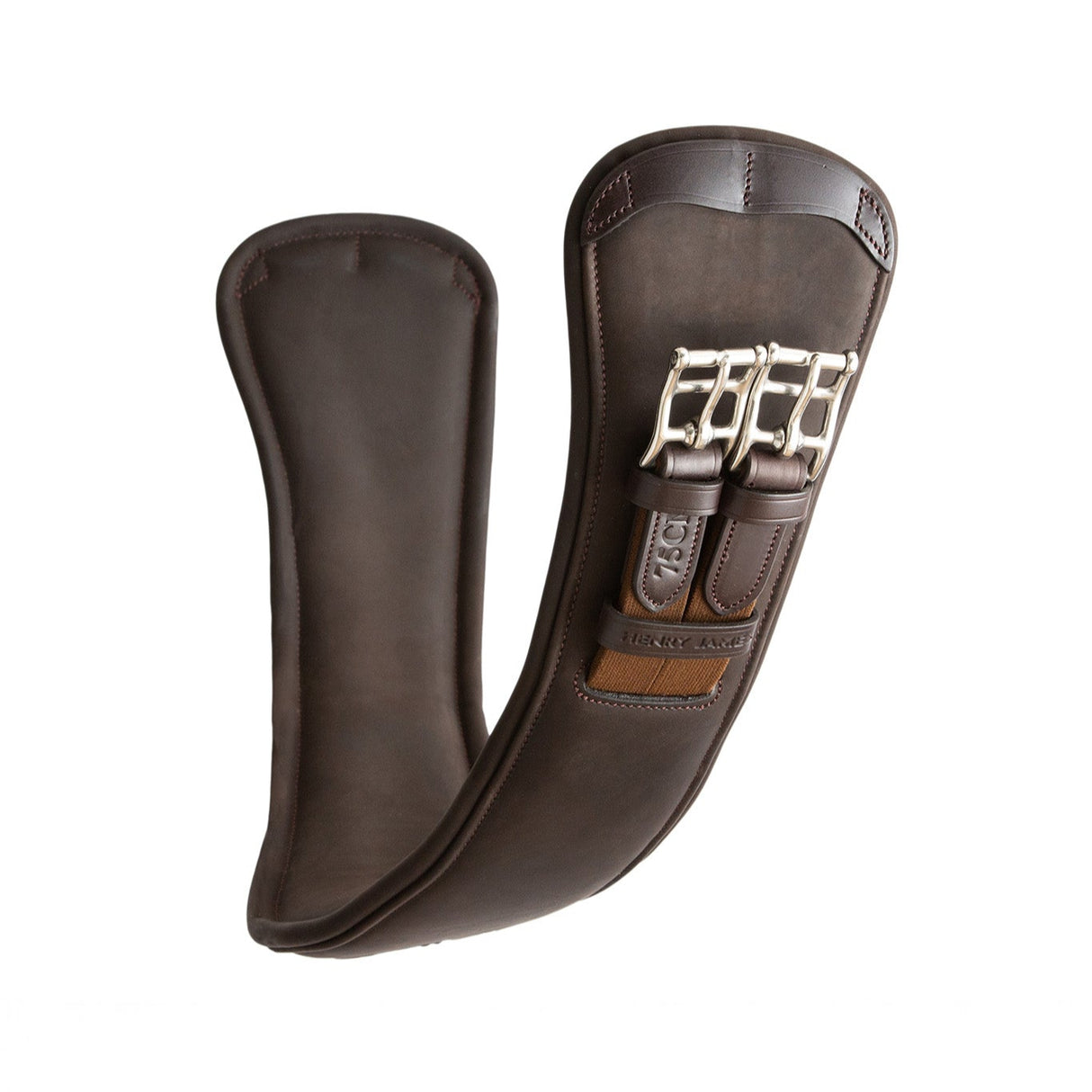 Henry James Athletic Anatomic Short Girth #colour_havana-brown