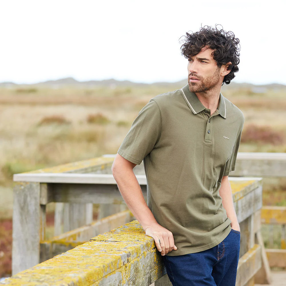Ridgeline Mens Kilworth Polo Top #colour_ivy-green