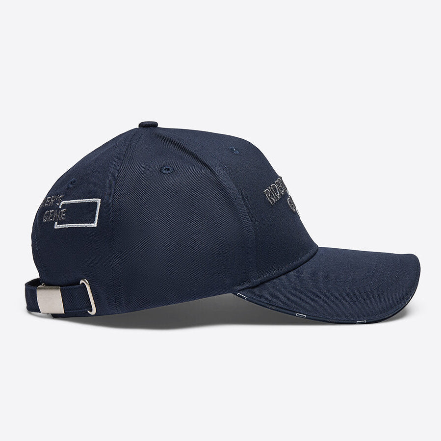 Rider's Gene Print Baseball Cap #colour_navy