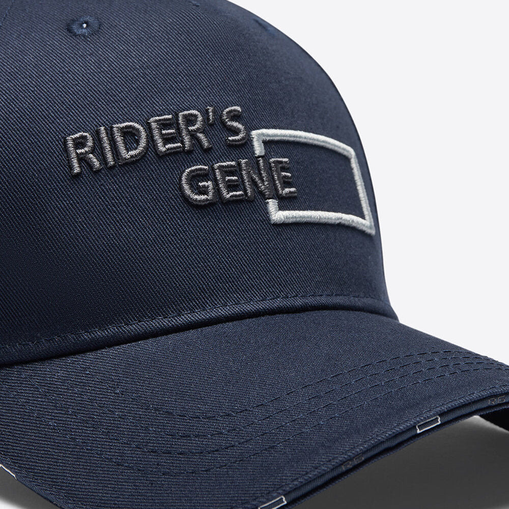 Rider's Gene Print Baseball Cap #colour_navy