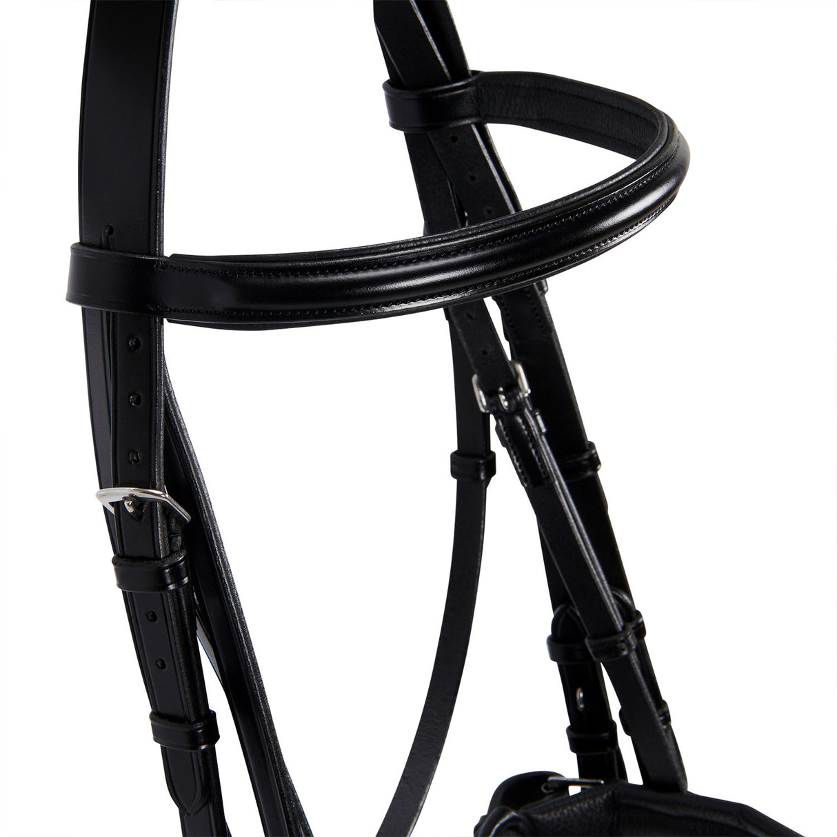 Leather dressage bridle