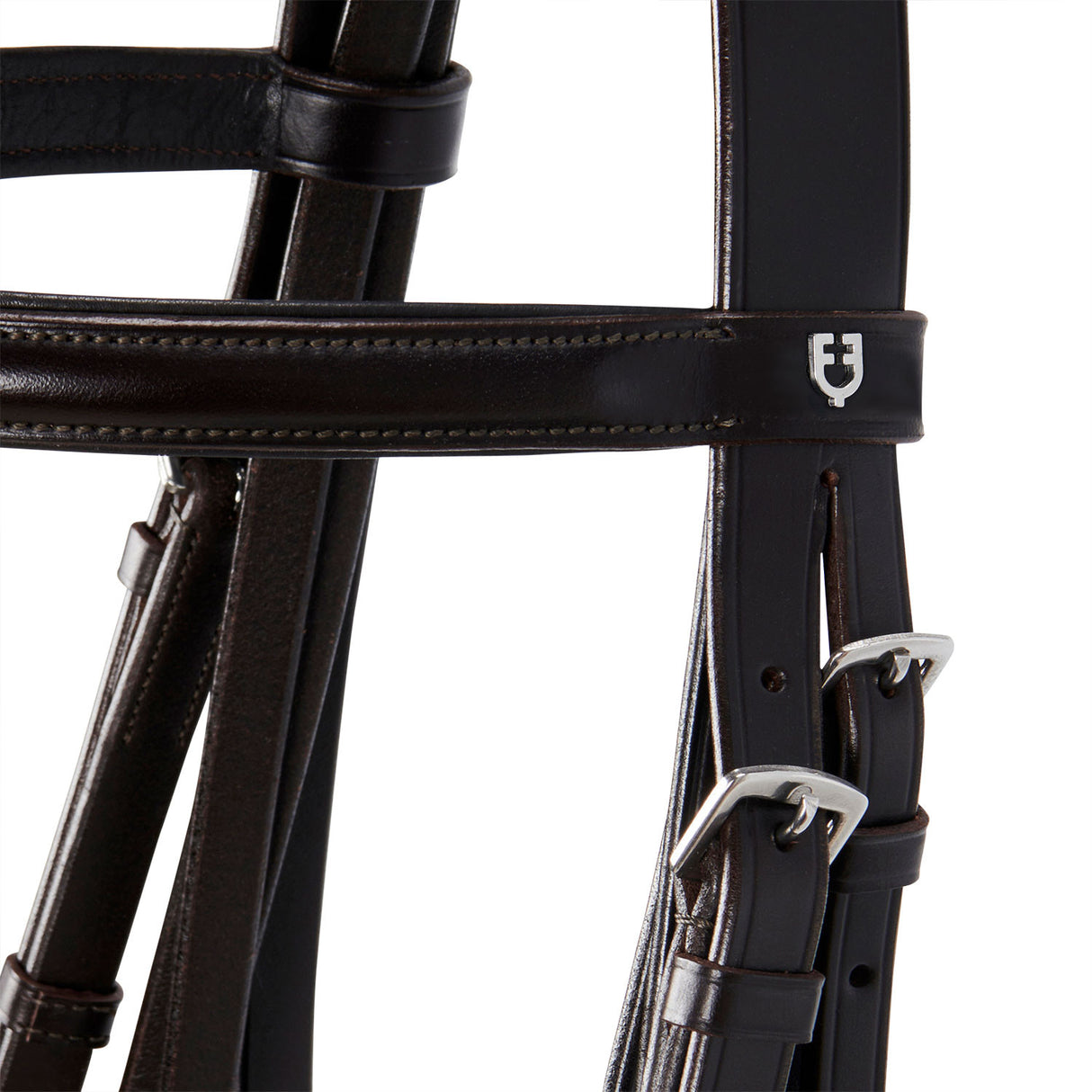 Leather dressage bridle