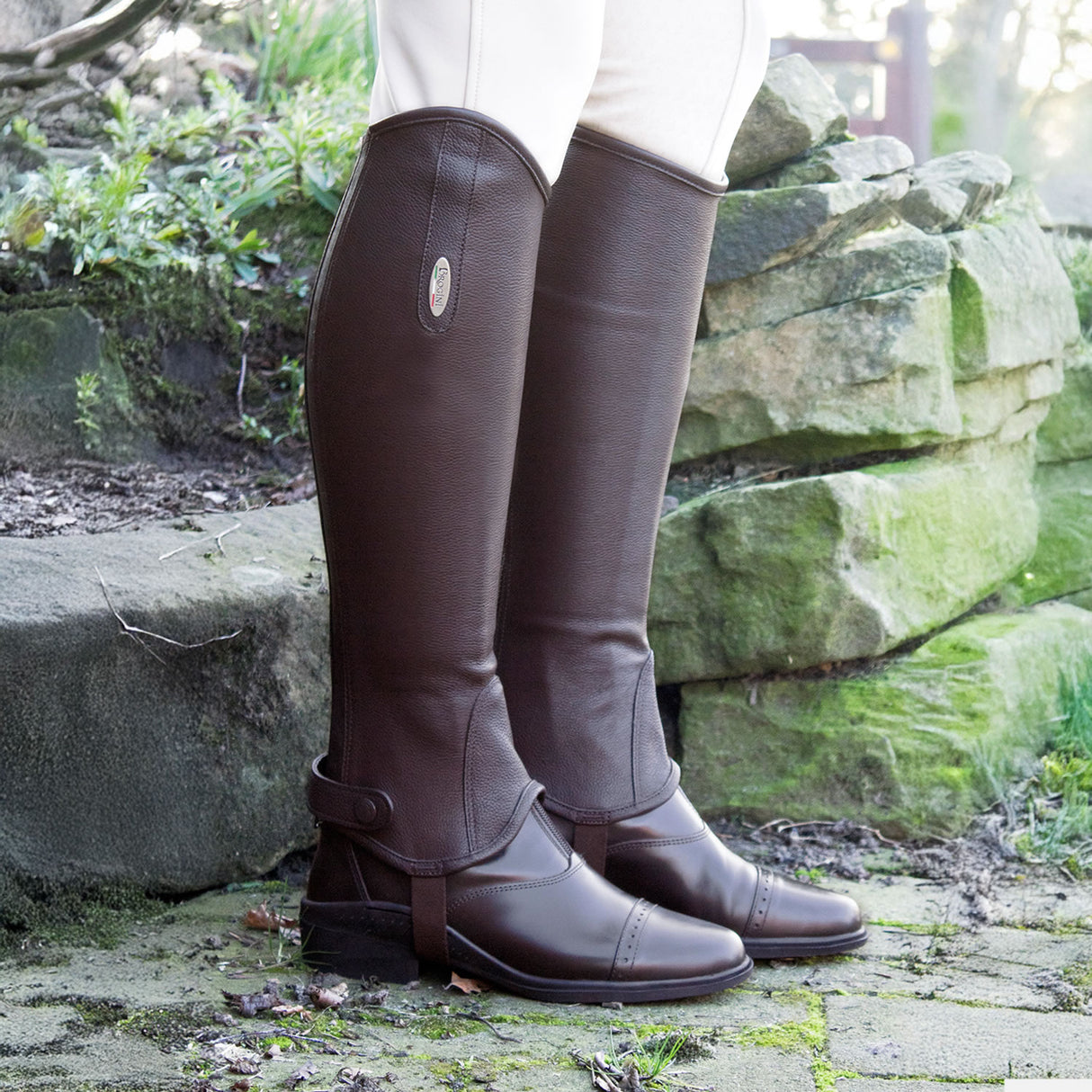 Brogini Vicenza Leather Regular Gaiter #colour_brown