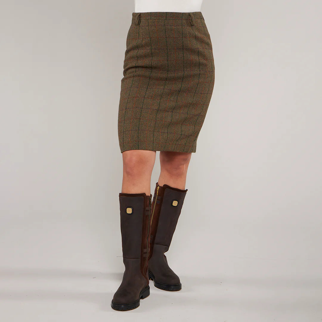 Toggi Ladies Balvenie Tweed Skirt #colour_castleton-tweed