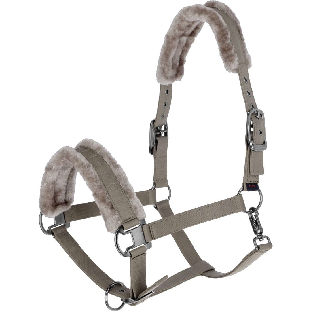 Covalliero Fleece Lined Halter #colour_taupe
