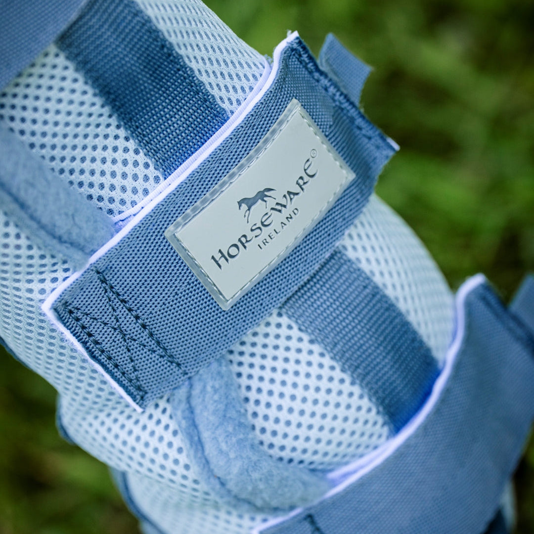 Horseware Ireland Fly Boots - Pack of 2 #colour_heather-blue-blue-silver