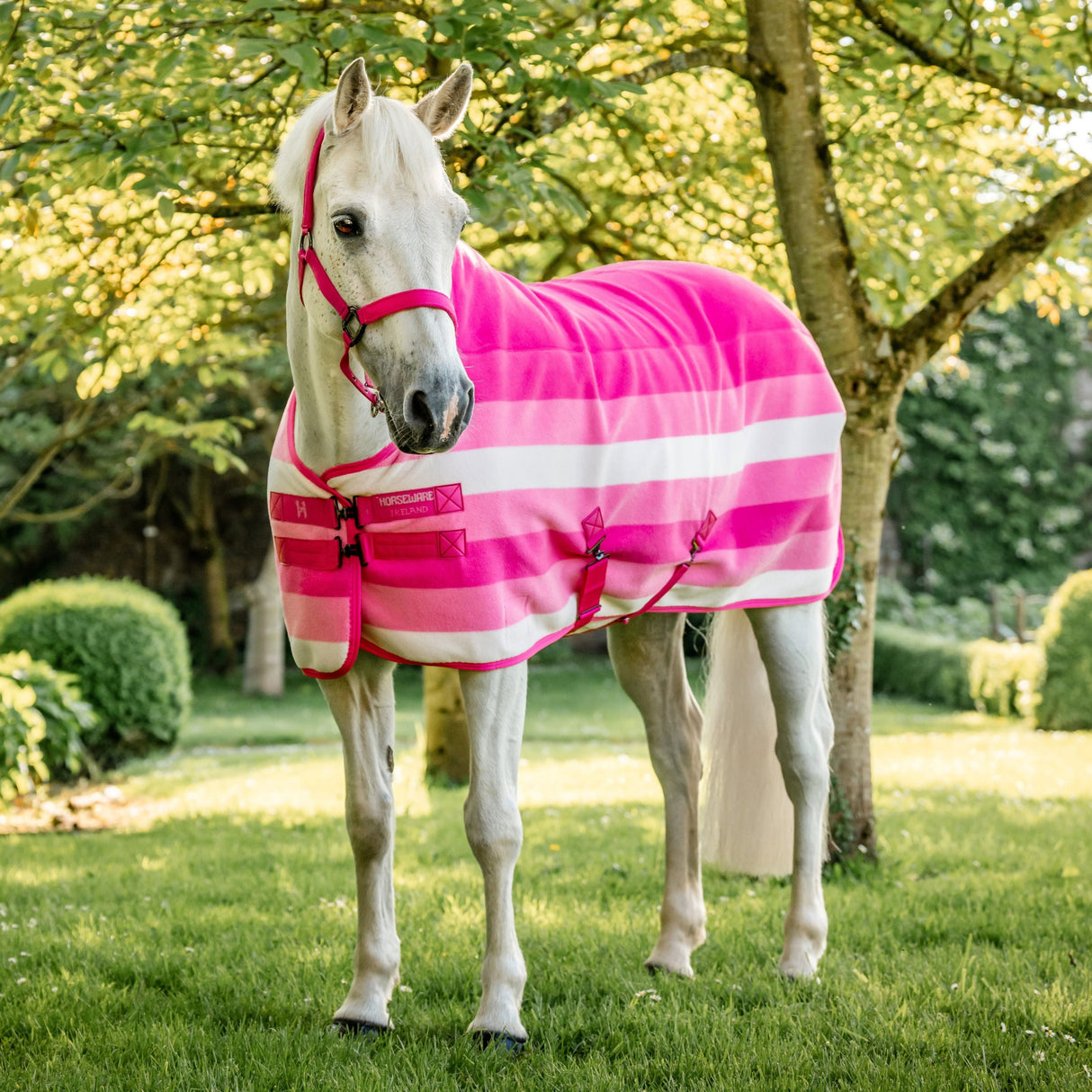 Horseware Ireland Newmarket Pony Fleece Cooler #colour_witney-pink