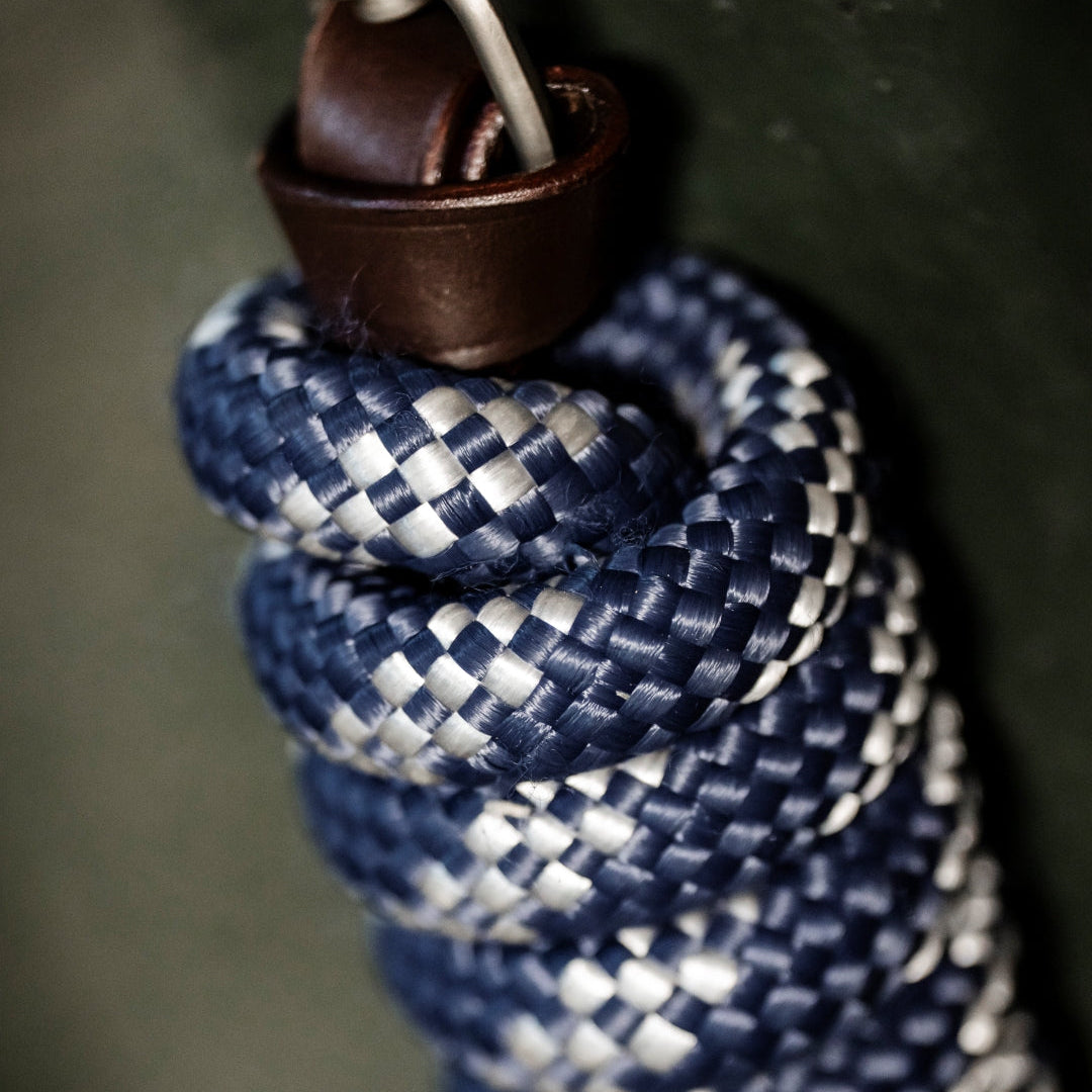 Horseware Ireland Lead Rope #colour_navy-brown-silver