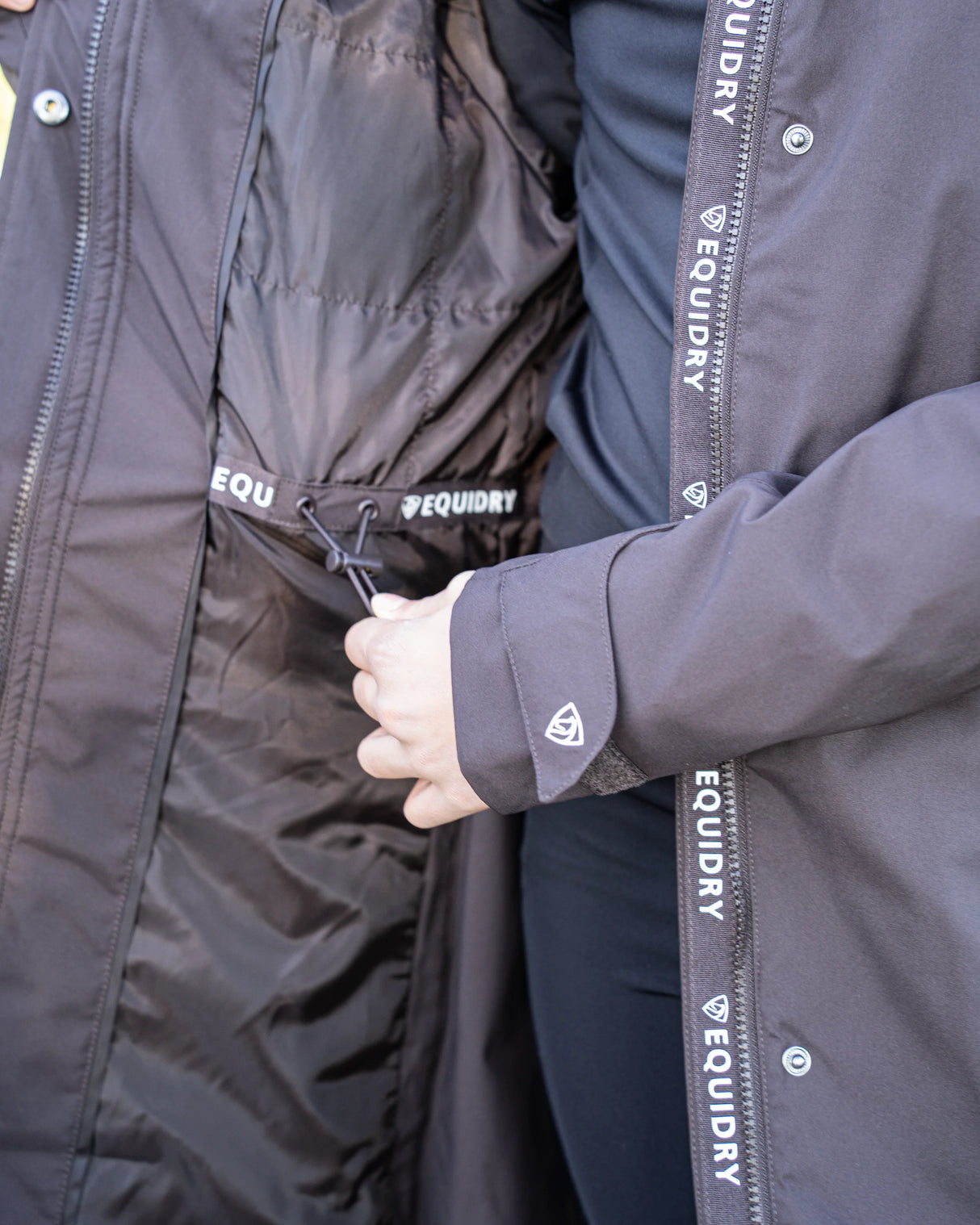 EQUIDRY Girl's Bronte Riding Coat with Removable Hood