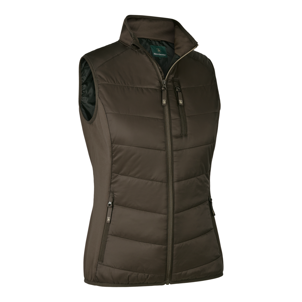 Deerhunter Women's Heat Padded Waistcoat #colour_wood