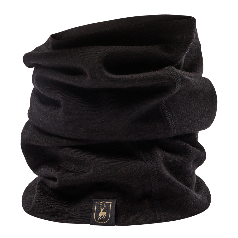 Deerhunter Unisex Quinn Merino Neck Tube #colour_black-oak