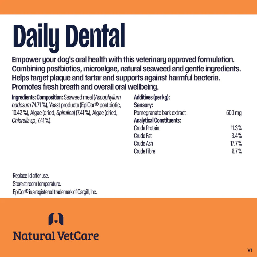 Natural Vet Care Daily Dental Powder for Dogs