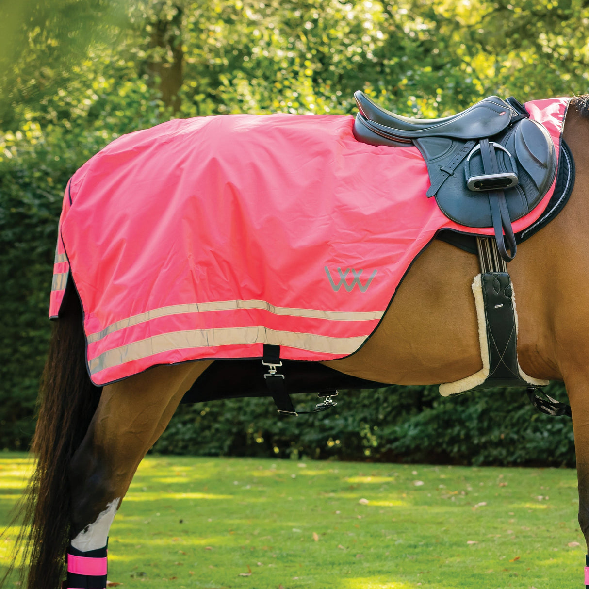 Woof Wear Winter Hi Vis Exercise Sheet #Colour_pink