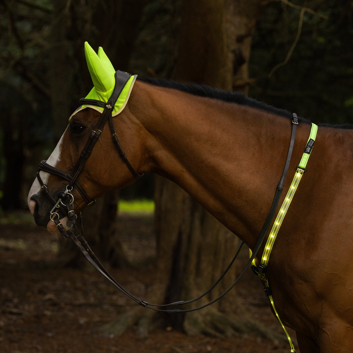 Woof Wear Hi Vis Noise Cancelling Fly Veil #colour_hi-vis-yellow