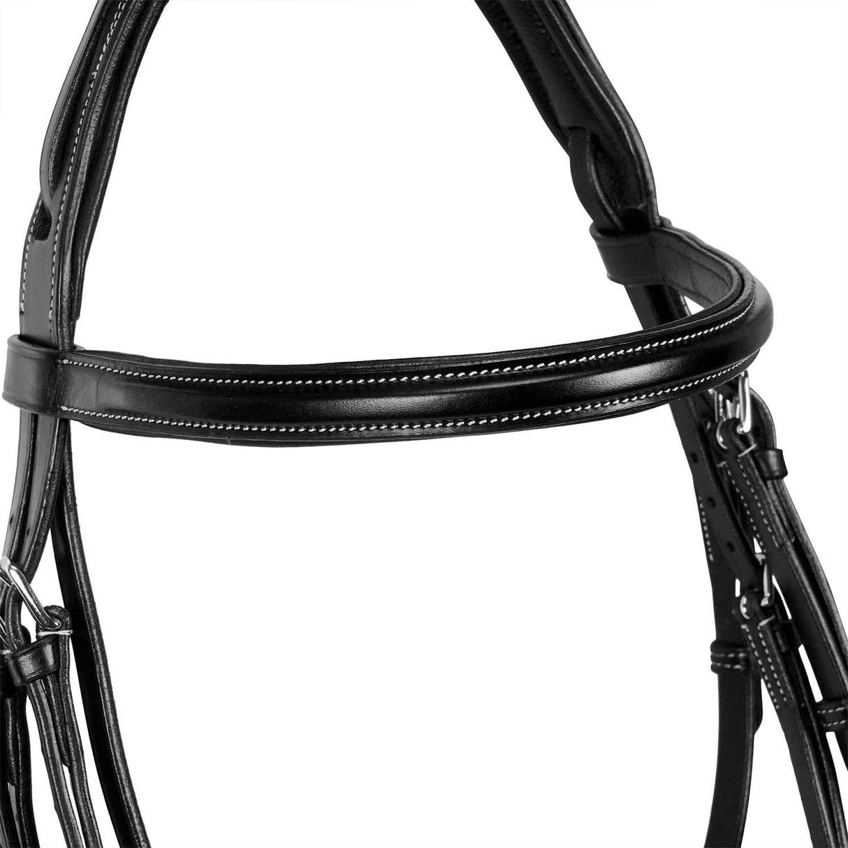 Jumping leather English bridle