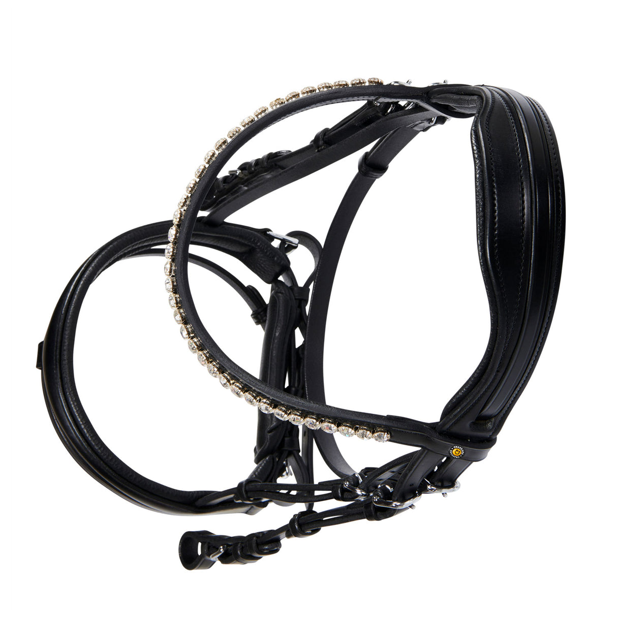 Equestro English Leather Bridle With Glitter