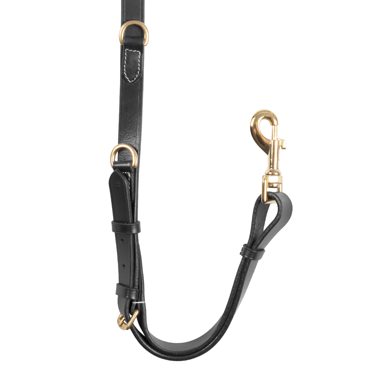 Tanned leather fork breastplate with steel buckles NEW