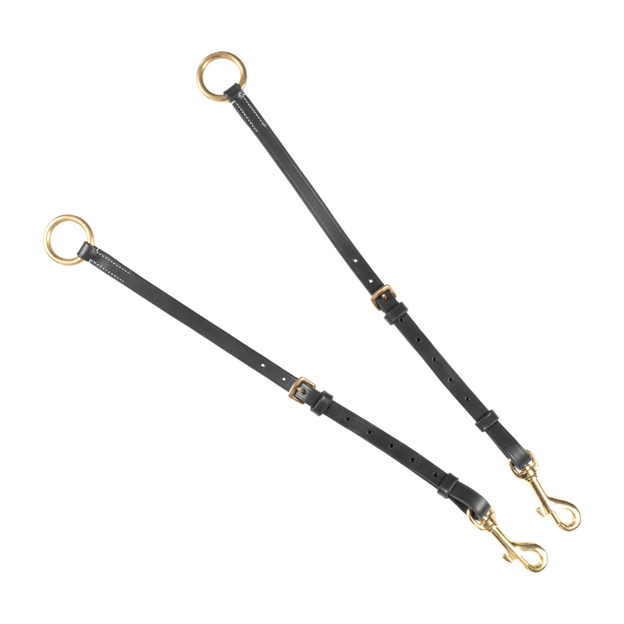 Tanned leather fork breastplate with steel buckles NEW