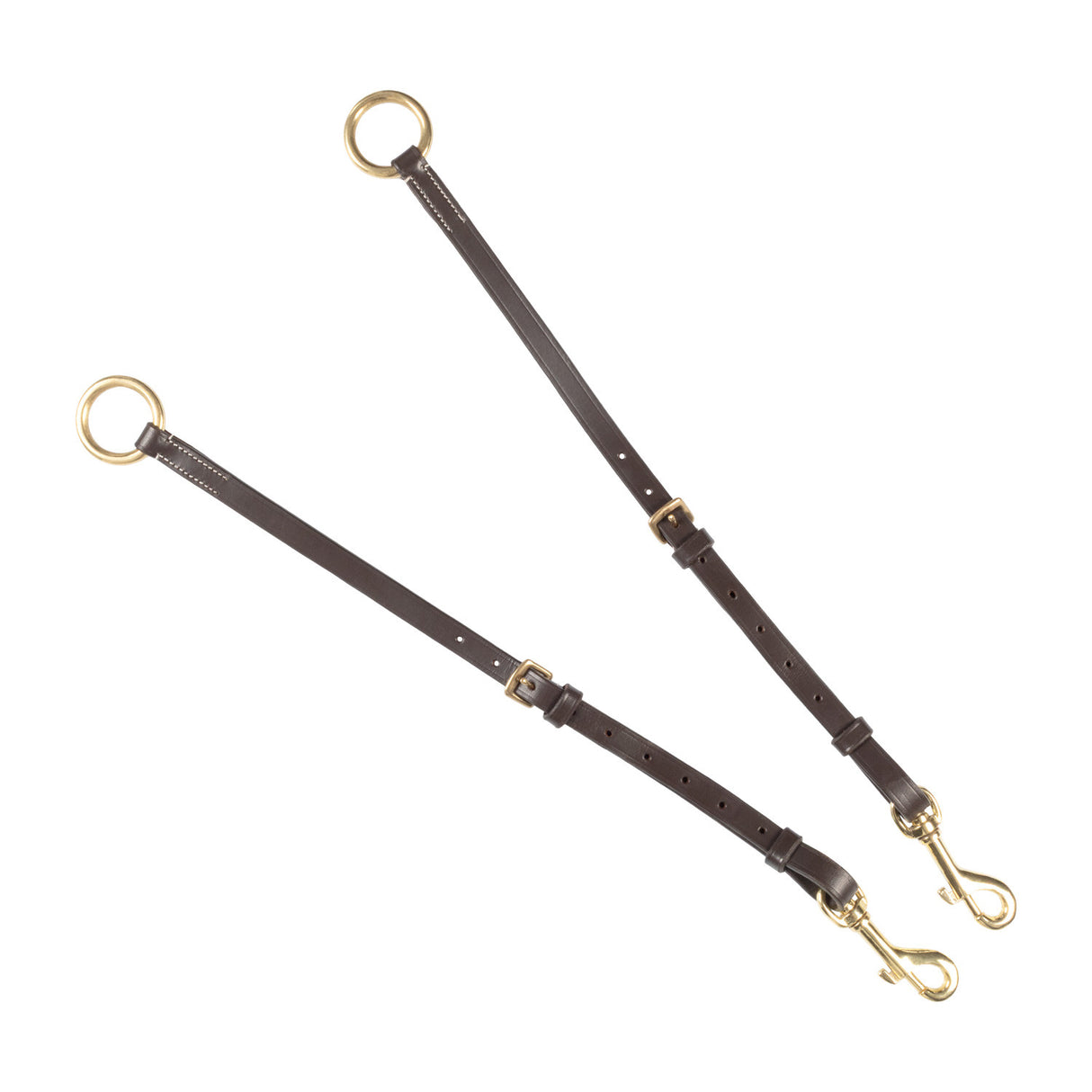 Tanned leather fork breastplate with steel buckles NEW