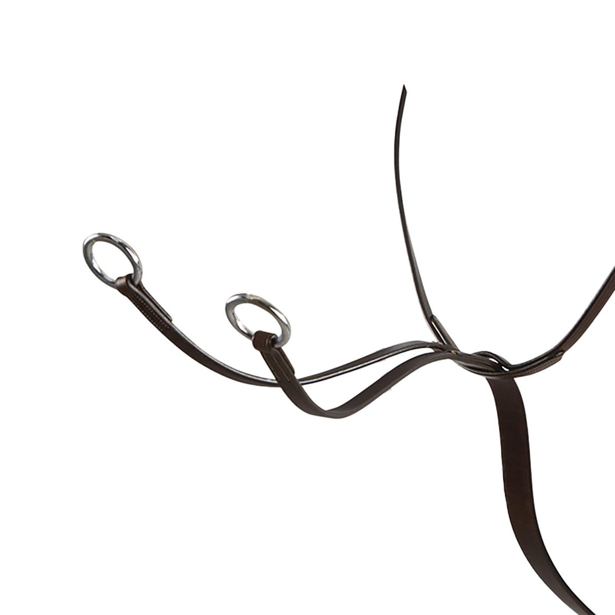 Equestro Leather Collier Martingale #colour_brown