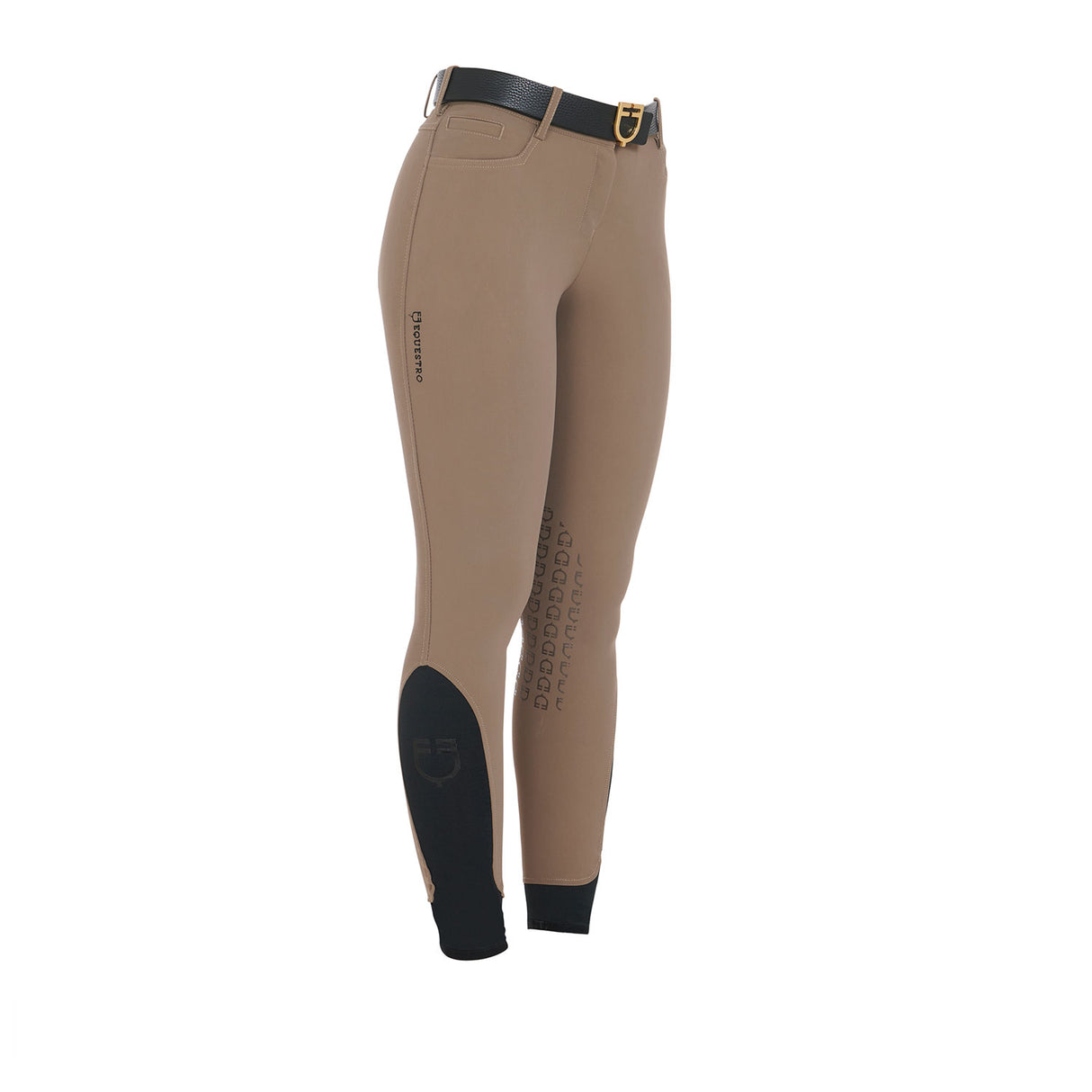 Equestro Women's Slim Fit Grip Breeches With Logo