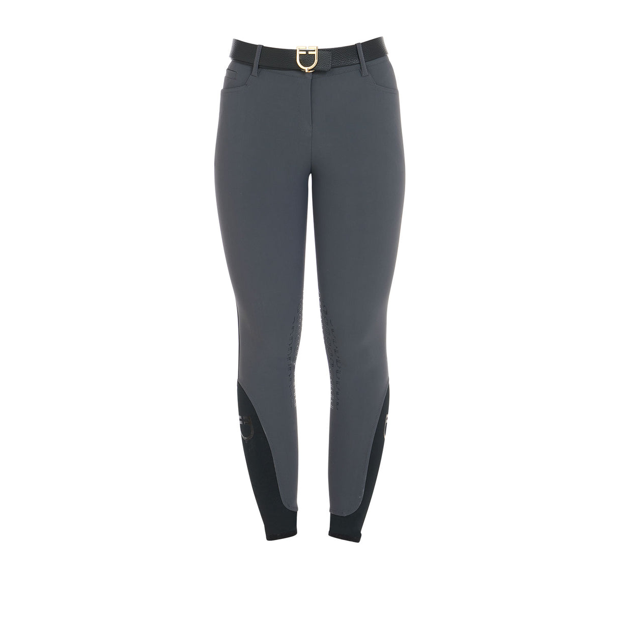 Equestro Women's Slim Fit Grip Breeches With Logo