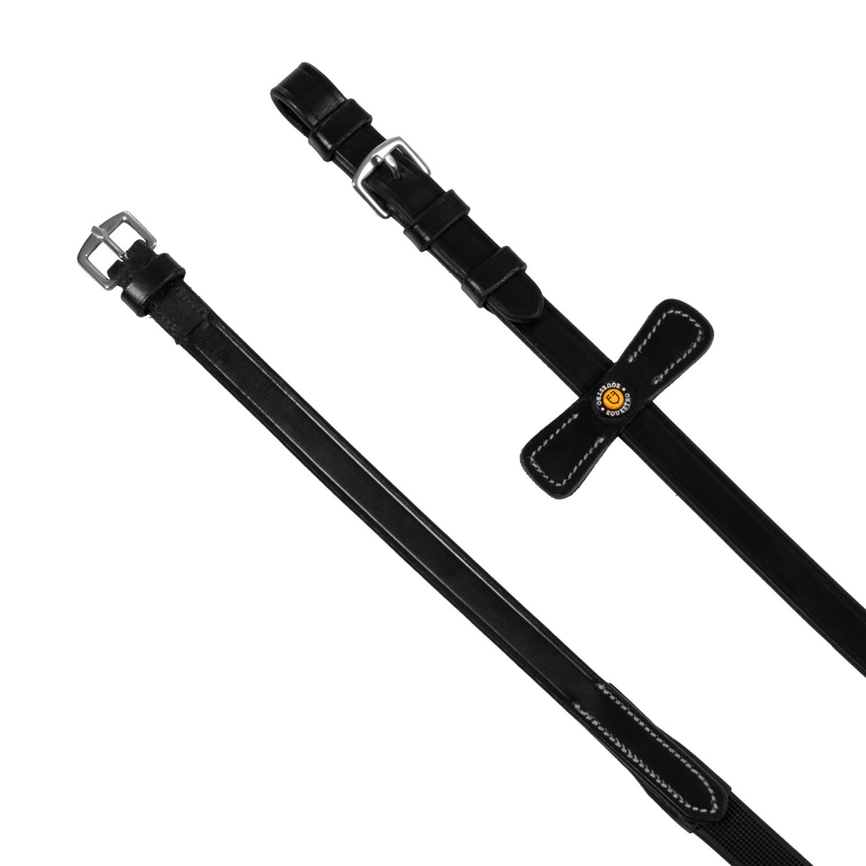 Leather solid grip reins with stoppers