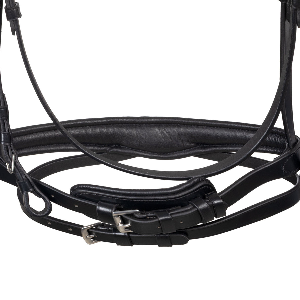 Anatomical bridle with fuchsia rhinestones