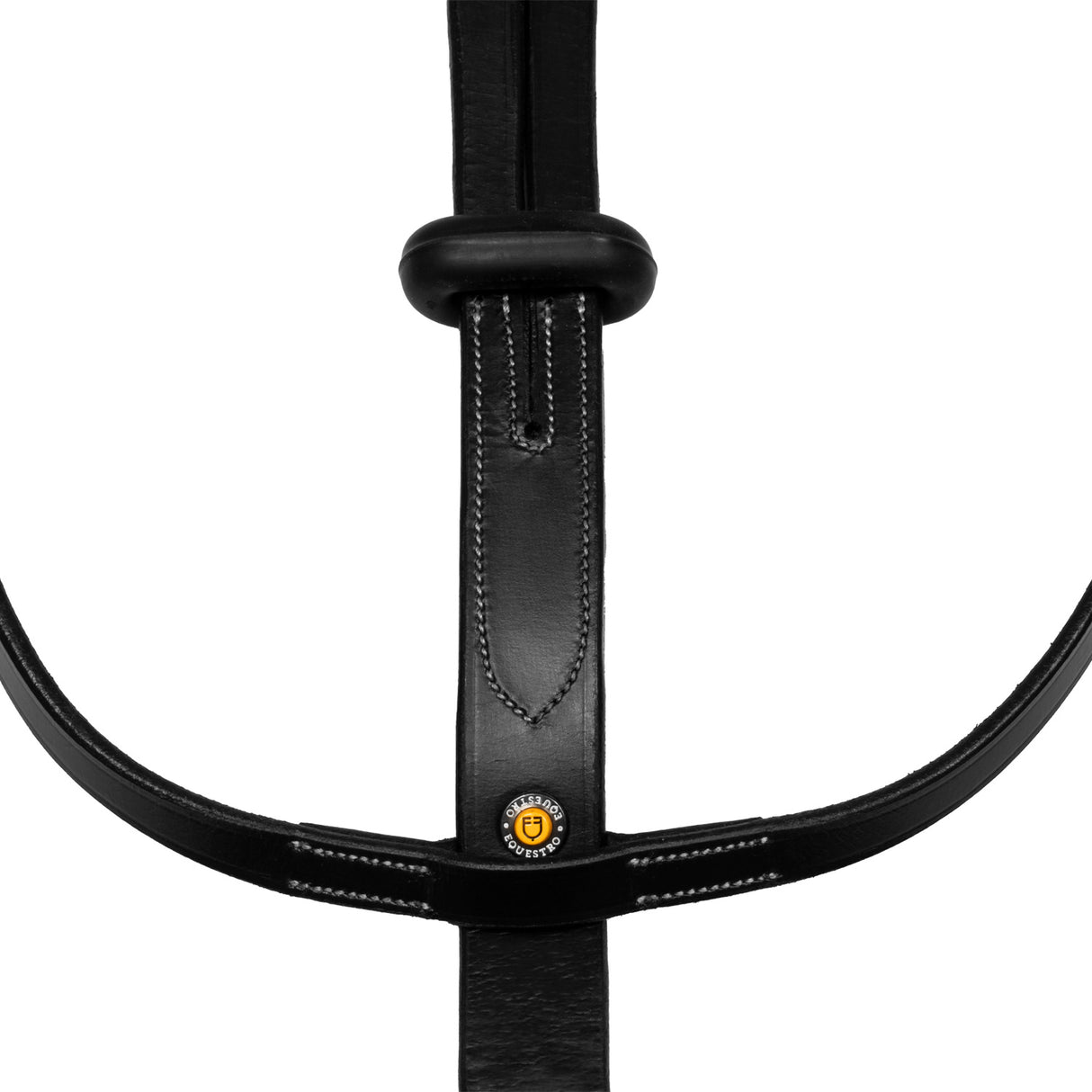 Equestro Collier Martingale With Silver Stitching