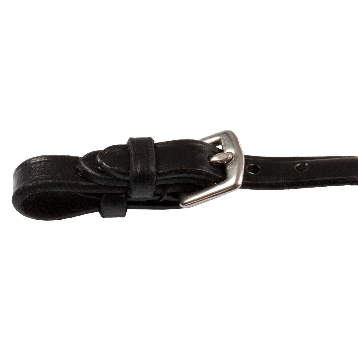 Tubular leather pelham strap