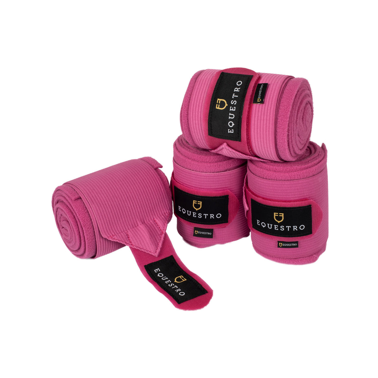 Breathable fleece bandages with elastic