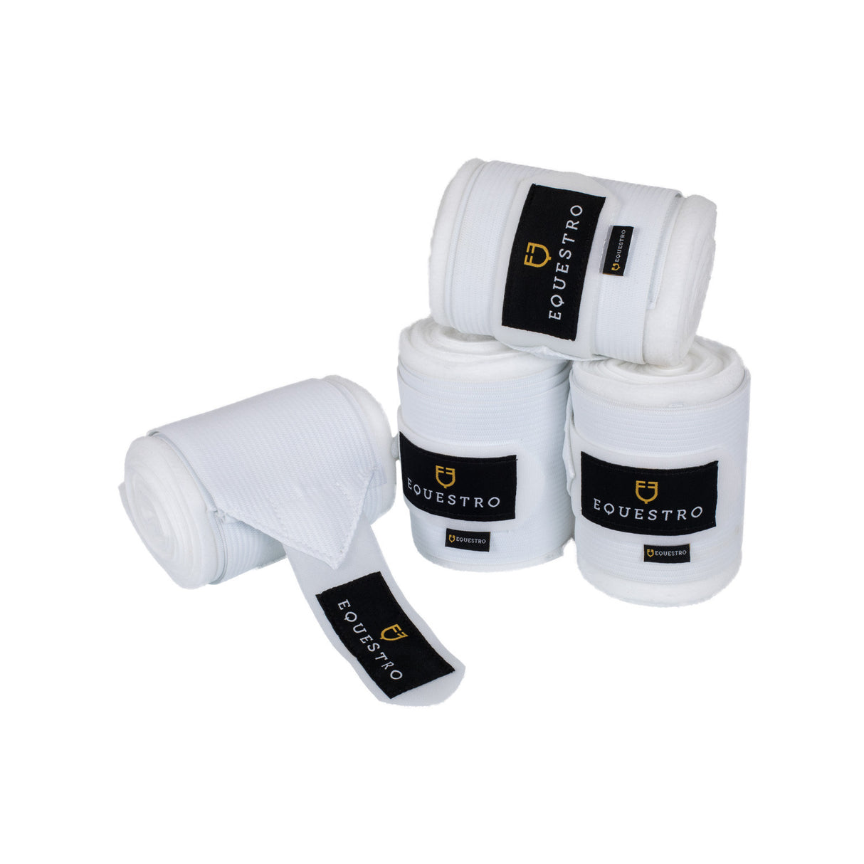Breathable fleece bandages with elastic