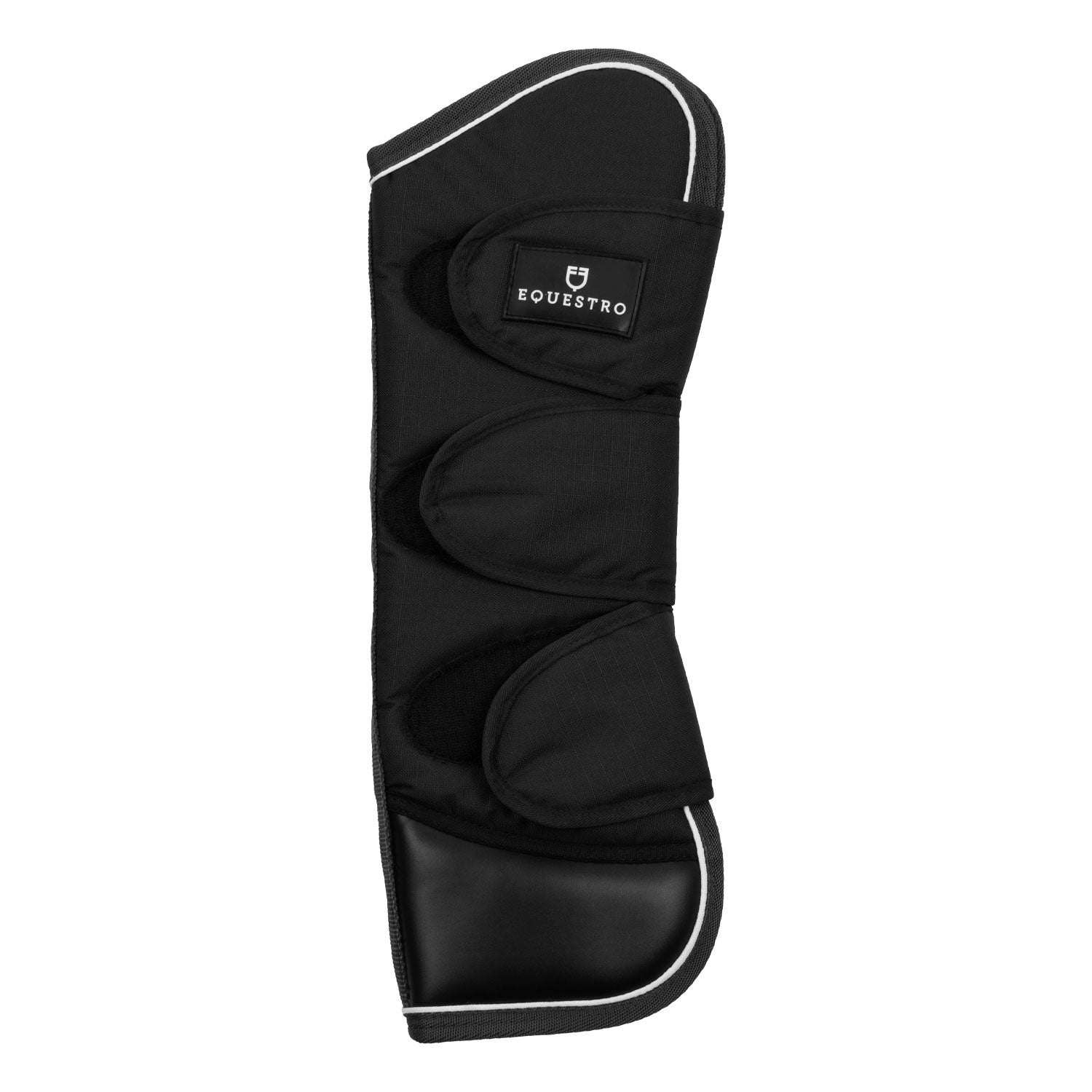 Equestro Travelling Boots Set And Tail Guard With Rubber Patch #colour_black