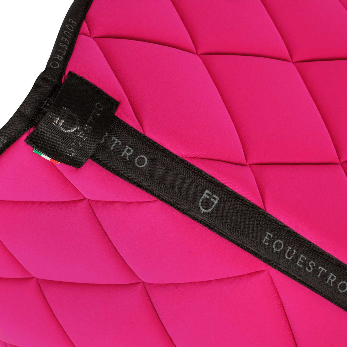 Dressage saddle pad technical fabric with logo