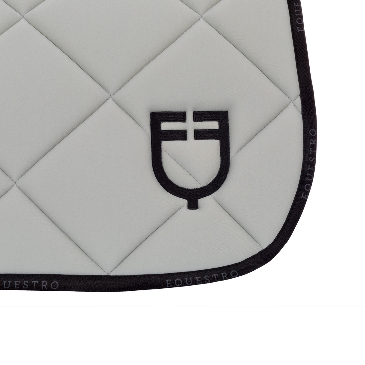 Dressage saddle pad technical fabric with logo