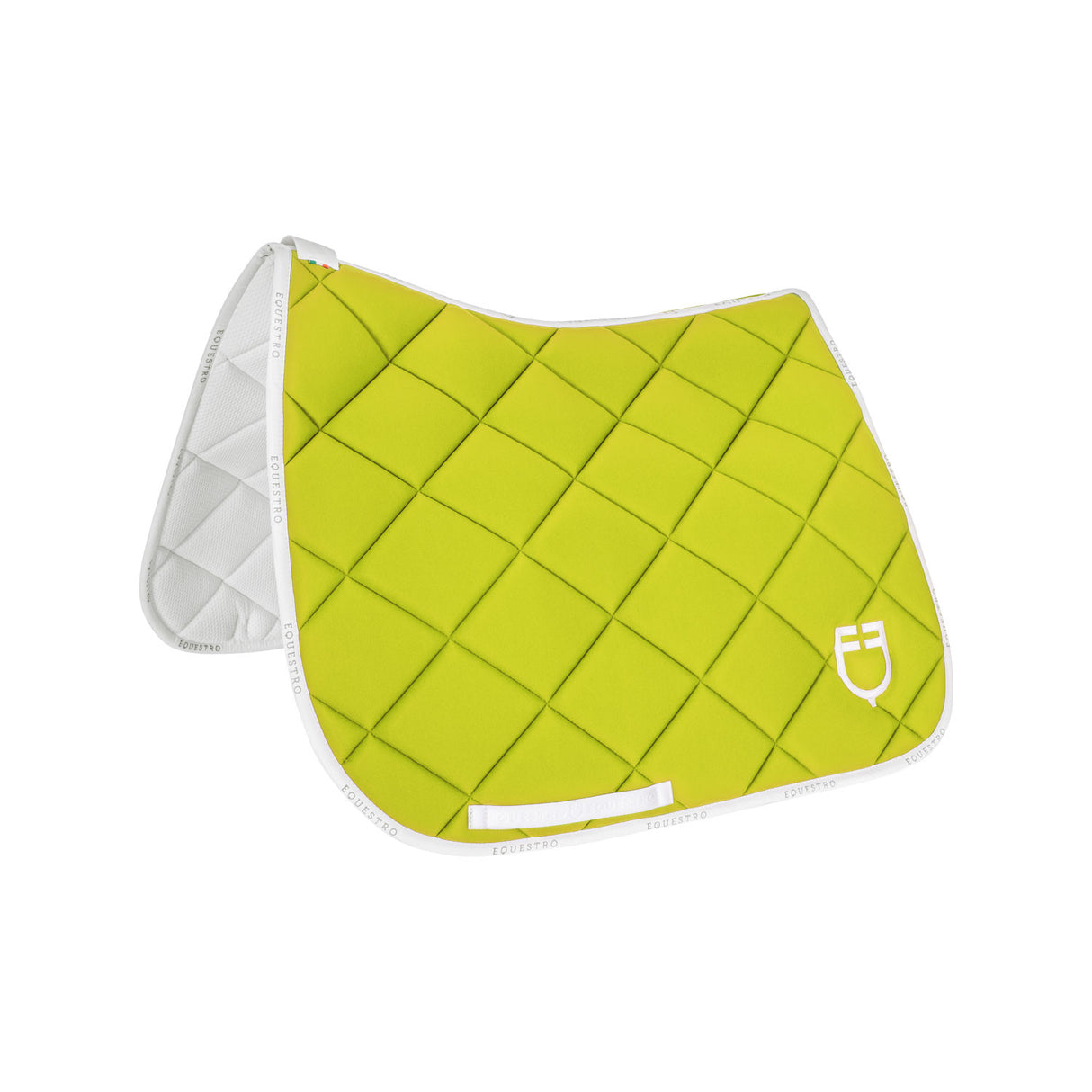 Dressage saddle pad technical fabric with logo