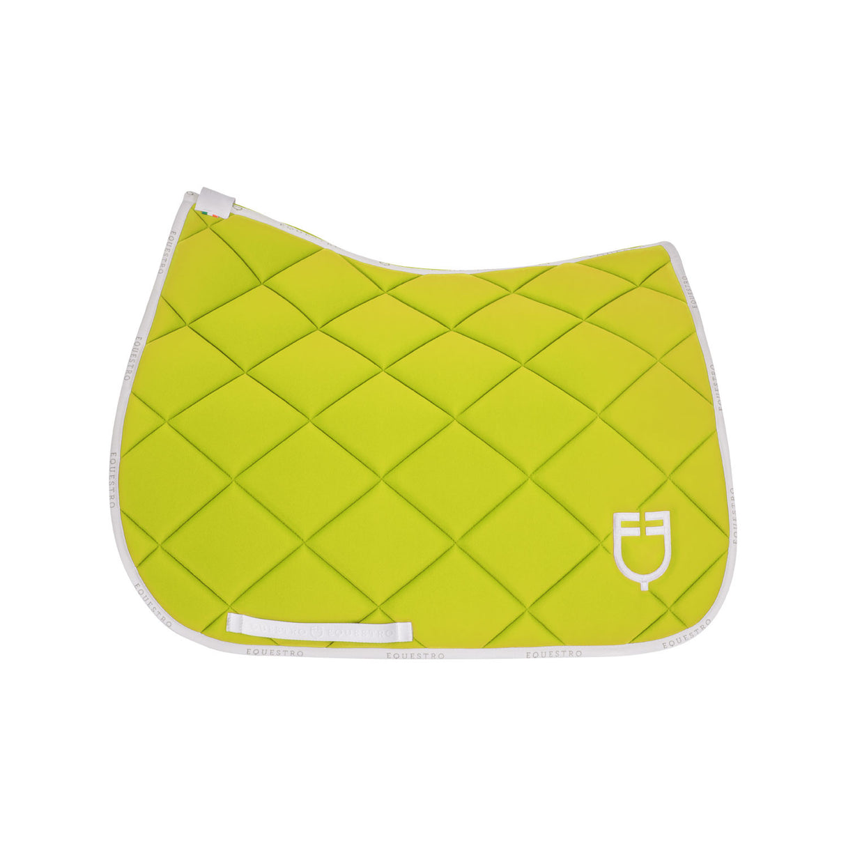 Dressage saddle pad technical fabric with logo